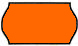 CT5 Labels, 22 x 12mm, 1500 Labels per Roll, Fluorescent Orange, 36 Roll Pack