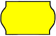 CT9 Labels, 32 x 19mm, 1000 Labels per Roll, Yellow, 24 Roll Pack