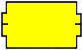 Nor B Labels, 25 x 14mm, 1250 Labels per Roll, Yellow