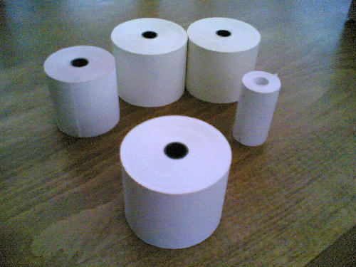 50 x 70 Thermal Till Roll or Cash Register Rolls