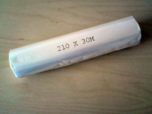 Fax Roll, 216mm x 30M x 12.7, White, Thermal Paper Roll, box of 6 rolls